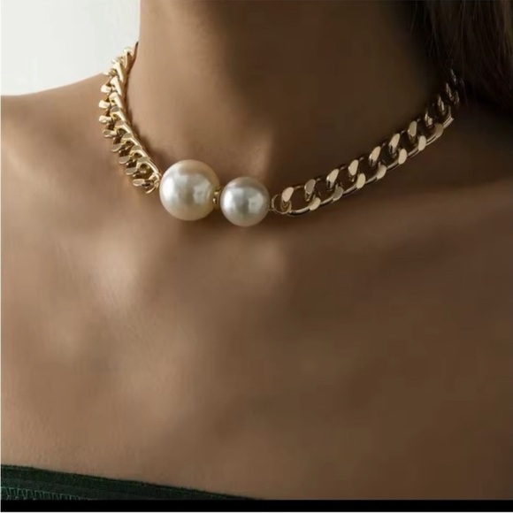 Anthropologie Jewelry - Celeste Pearl Luxe Choker Necklace